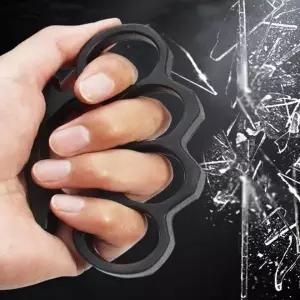 [하프클럽/]휴대용 경량 방어 너클 안전 위험 대비