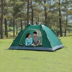 2~3인용 오토 원터치 텐트 간편 설치 나들이 그늘막 캠핑 방수-WFNAQZR