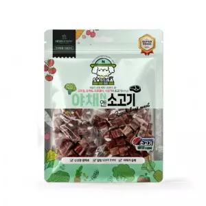 야채앤 소고기 큐브 160g X3개 강아지 영양 간식 대용량 실속 칭찬 보상