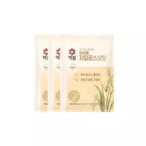 백설 브라운 자일로스 설탕 2kg x3봉