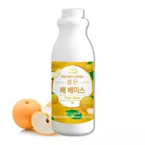 VMB 쉘몬 과일 농축액 베이스 배 1kg음료 에이드 카페용 음료용 에용