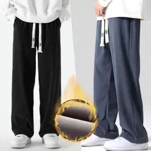 [하프클럽/]남성 기모 밴딩 코듀로이 와이드 트레이닝 팬츠 바지