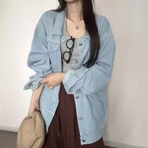 쿨샵 여성 루즈핏 데님자켓 유행안타는 데일리 재킷여자가죽 하프코트 점퍼 반코트 야상 롱코트 겨울 경량