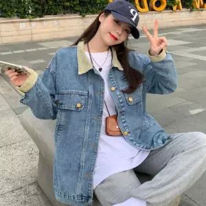 여성 간절기 유니크 배색포인트 캐쥬얼 카라 청자켓반팔 크롭 오버핏 여자데님 트위드 린넨 여름 하프 정장