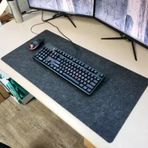 장패드 마우스 키보드 컴퓨터 책상 다크그레이게임 받침 게임용 용품 PC PC대 게이밍