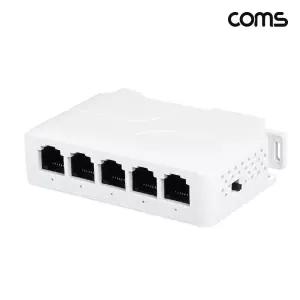 Coms PoE 분배기 1:4 무전원 4분배 10 100mbps모니터 미니 영상 비디오 HDMI