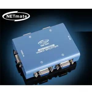 NETmate NM R41 VGA RGB 1대4 모니터 분배기 250MHz 14 VGA14 분배