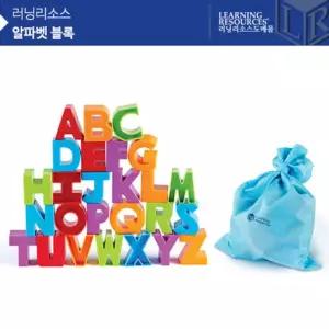 (러닝리소스)알파벳 블록 LER7718 블럭 숫자 영어학습 교구 공부