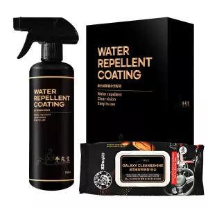 (묶음할인) 이선생 유리세정발수코팅제 500ml+이 광택티슈 30매탈취제 김서림방지제 휠크리너 카나우바 왁
