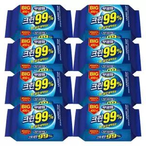 무궁화 BIG 크린99% 세탁비누 450g X 8개