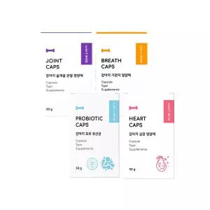 본아페티 조인트 관절브레스 기관지유산균 프로바이오틱캡스 하트 심장 영양제 강아지 관절 영양제 482904
