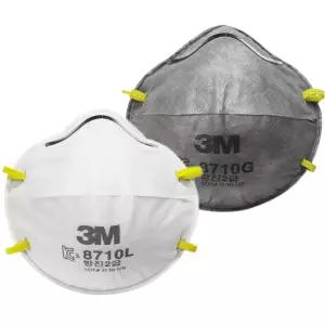 3M-안면부 여과식 방진마스크 8710L 흰색 (통(20EA))위생 작업 먼지용 차단 방지 전마스크 식마스크 공업용