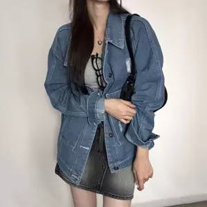 여성 빈티지무드 루즈핏 찢청 디스트로이드 데님 자켓 여자 반팔 여자숏 가을 크롭 오버 트위드 린넨 여름