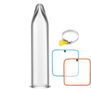 유리 추출 튜브, 직경 50mm(2인치) 필터 길이 8인치(필터 스크린 및 클립 포함)(8인치)