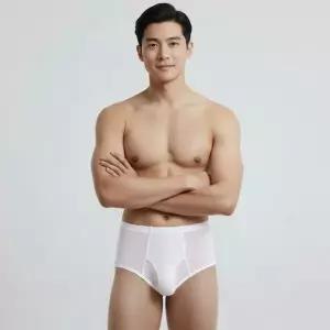 [하프클럽/]남성 순면 백색 삼각팬티 3매 인밴드 브리프 화