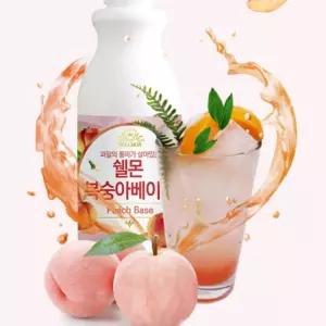 과일 시럽 카페 에이드 농축액 베이스 복숭아 1kg음료 농축 용품 쉘몬 복숭아원
