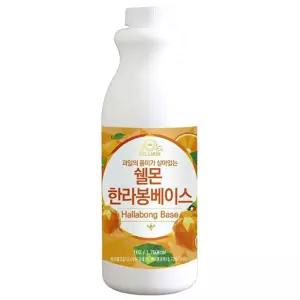 VMB 쉘몬 과일 농축액 베이스 한라봉 1kg음료 에이드 카페용 음료용 에용