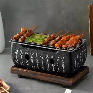 가정용 캠핑화로 불판 그릴 일본식화로 개인화로대 캠핑용 대형