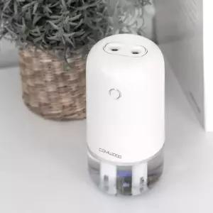 차량용 무선 가습기 듀얼 충전식 미니 초음파LED가 책상용 필터 보틀 바틀 소형 USB 용가 무드등