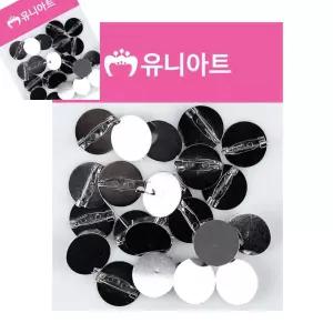 지챠 민자 코사지핀 20mm 원형브로치핀 브로치핀부자재