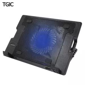 TG 노트북쿨러 받침대 태블릿 USB2포트 각도조절 쿨링패드 도트형 미니 거치대휴대용 발열방지 다리 북발