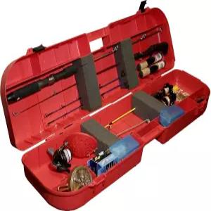 MTM IFB-1-30 얼음 낚싯대 상자 보관 및 운반 케이스 최대 8개의 막대를 수 있는 안전한 래치 디자인