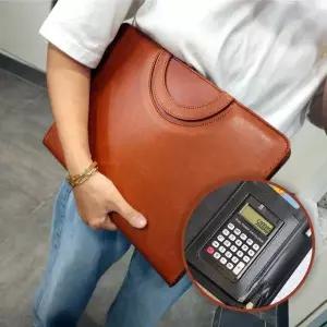 [하프클럽/]PU가죽 서류가방 남성용 가죽백