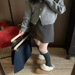 블랙팬서 여사친 치마 모직 솔리드 정장 OPH1
