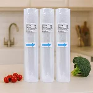 헬로제인 식품 진공포장지 롤 (대형) x 3개 25x500(cm)리필비닐 진공랩 포장백 포장팩