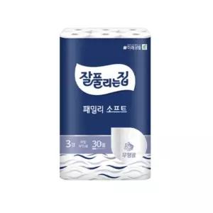 잘풀리는집 패밀리 소프트 27m, 30롤, 1개