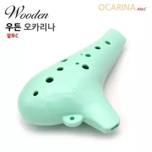 우든 오카리나 알토C (입문.교육용) (민트)음악시간 악기 관악기