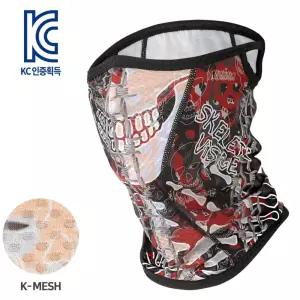 (MASK SR1-BONE)본 K-매쉬 마스크보드 스키 다용도 전면 햇빛차단 야외활동 스포츠 레저 자전거 바이크