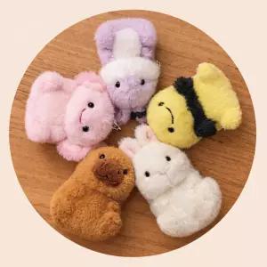 오로라월드 롤리펫 키링 봉제 5종 택1인형가방고리 꾸미기 귀여운링 홀더 인형링
