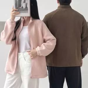 본켈 남녀 캠크루 양털 후리스 집업 자켓 SD-251041 여성 방한 털자