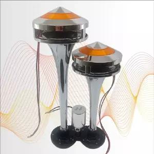 더블 튜브 에어혼 12V-24V겸용 클락션차량용 에어 자동차크락 크락