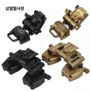 야간 헬멧 장착 블랙 덤프 마운트 메탈 망원경 브래킷 모형 검정 밀리