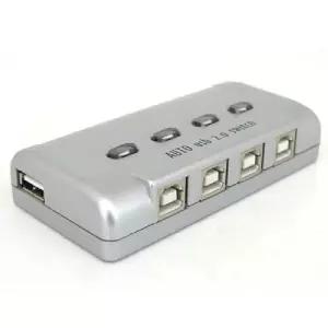 Coms USB 공유기 4:1 2.0 선택기 수동 스위치 및 프로그램 전환 방식에이포트 네트워크 주변기기 USB액세서