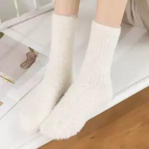 중목 앙고라 양말 여성 도톰한 겨울 보온 양말 6컬러