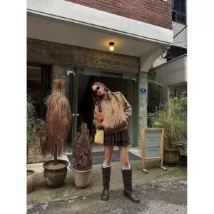 매장정품 제너럴아이디어 소프트 터치 스웨이드 블루종 [KHAKI] WBE3L07520