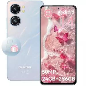 OUKITEL C58 프로 언락 휴대폰 - 안드로이드 14 휴대폰, 24(6+18) GB +256GB/1TB TF 확장, 6.7인치 HD+ 스