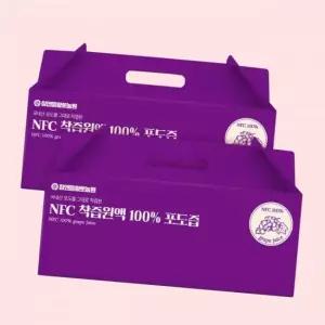 참앤들황토농원 NFC착즙 포도즙 과일주스 원액 상주포도즙 30포 2박스 총 60포 4525314