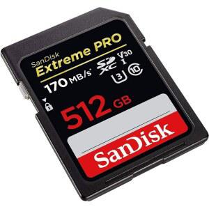 [구 버전] 512GB 익스트림 프로 SDXC UHS-I 카드 - C10 U3 V30 4K UHD SD SDSDXY-512G-GN4IN
