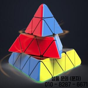 Yuxin Little Magic 4x4 피라미드 매직 큐브 스티커가없는 전문 장난감 Pyramid Cubo