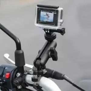카메라후레쉬 360 오토바이 핸들 INSTA360 12 걸게 걸이 알루미늄 자전거 OSM mirror bracket