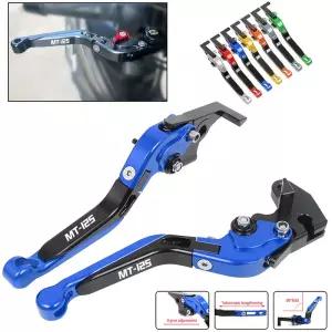 오토바이 액세서리 조정 가능한 접이식 브레이크 클러치 레버 확장 핸들 YAMAHA MT125 125 2014-2021