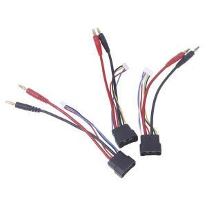 RC 자동차용 4mm 바나나 커넥터 4S/3S/2S 리포 배터리용 신뢰할 수 ID 수형 충전기 리드