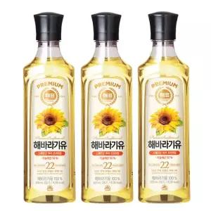 사조 해표 해바라기유 500ml 3개