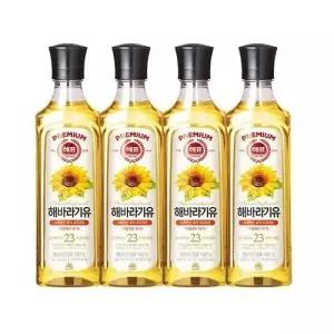 사조대림 해표 해바라기유 500ml 4개