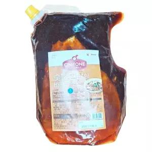 쉐프원 숯불연탄향 바베큐소스 2kg 스테이크 불맛 소스