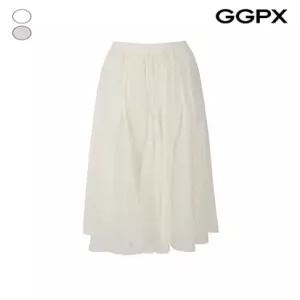 GGPX 펀칭 레이스 볼륨 쉬폰 스커트 GQ4SK027F)